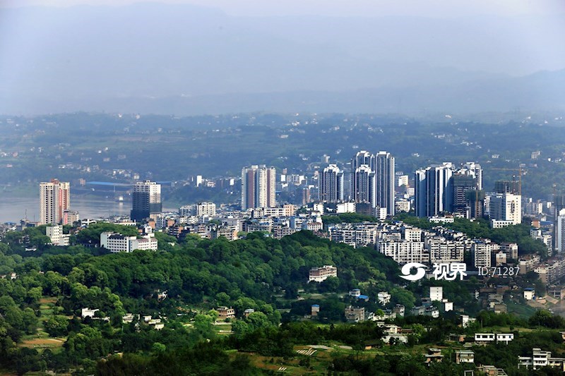 泸州合江县城全景