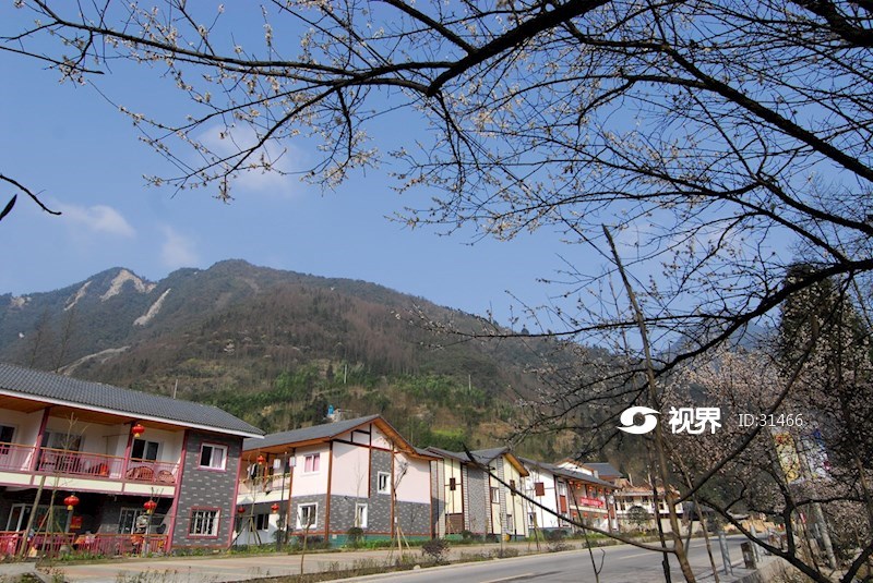 灾后重建大邑西岭镇云华旅游社区