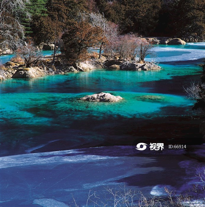 九寨沟五花海冬景 图片 | 轩视界