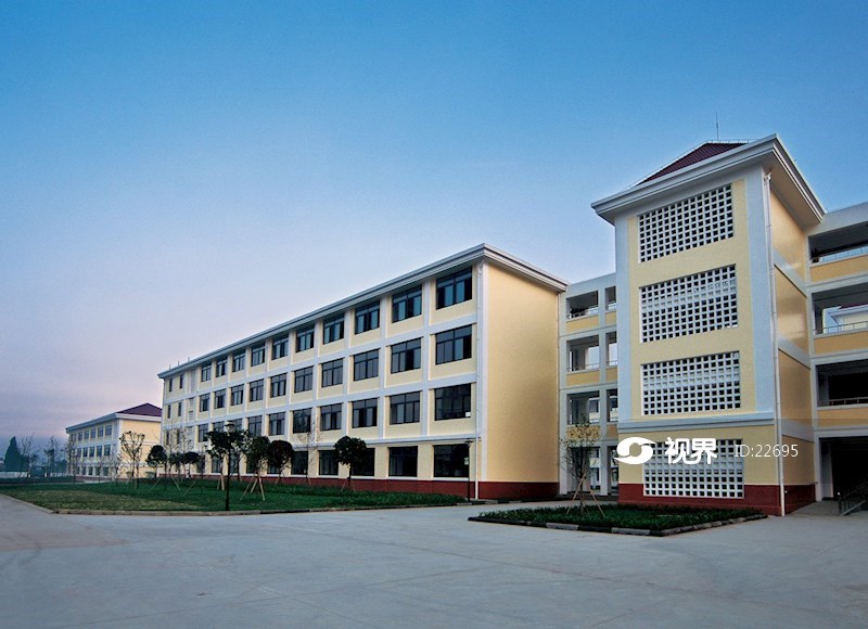 灾后重建四川省彭州市敖平中学