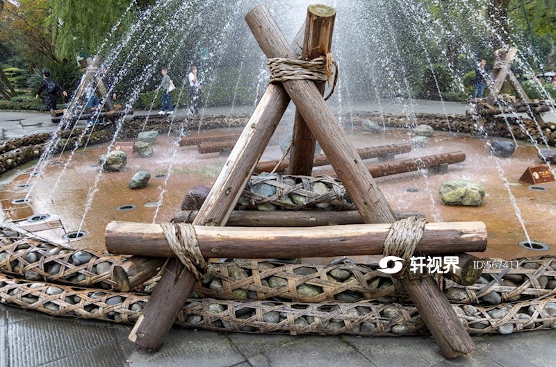 都江堰水利工程用竹笼马槎 图片 | 轩视界