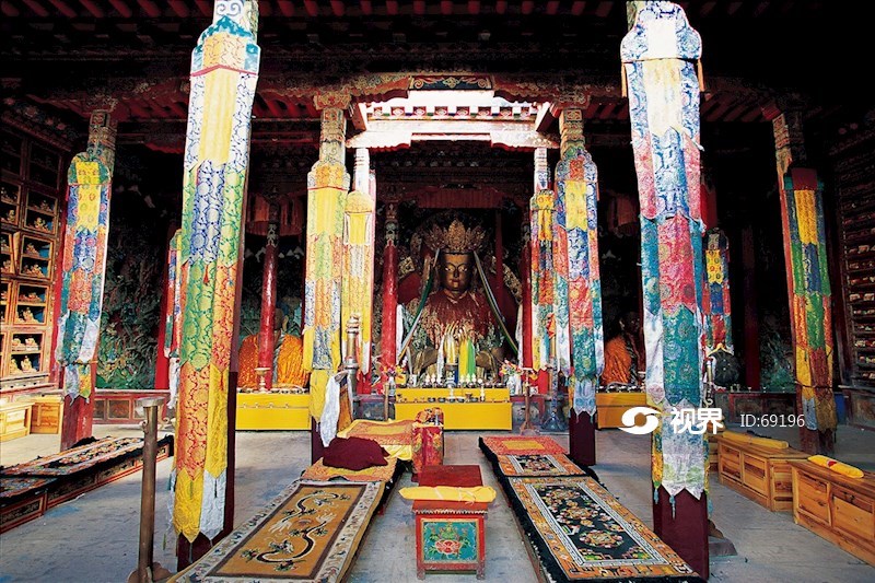 甘孜白利寺二楼小经堂 图片 | 轩视界