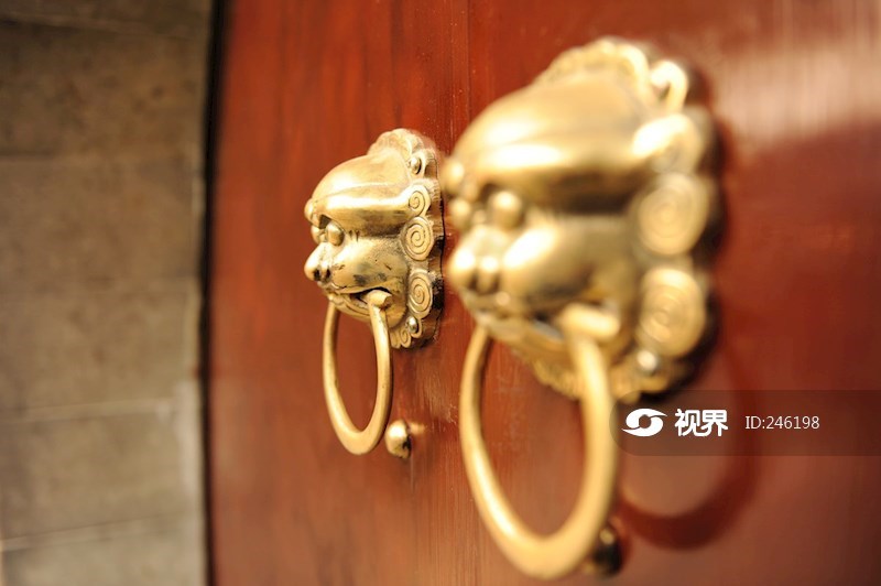 古代兽头铺首门环拉手 图片 | 轩视界