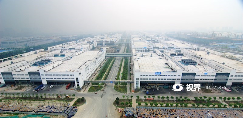 鸟瞰富士康成都科技园