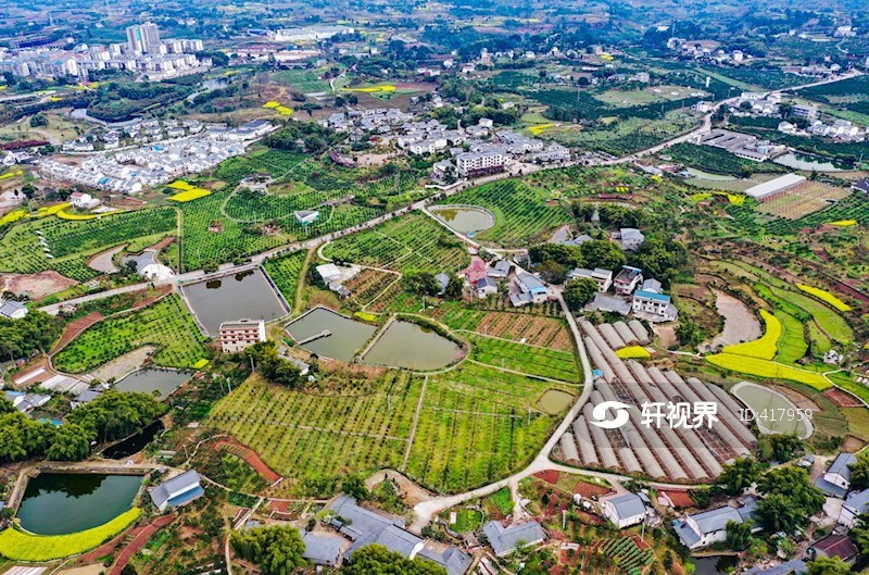 航拍武胜县“白坪---飞龙”新农村示范区 图片 | 轩视界