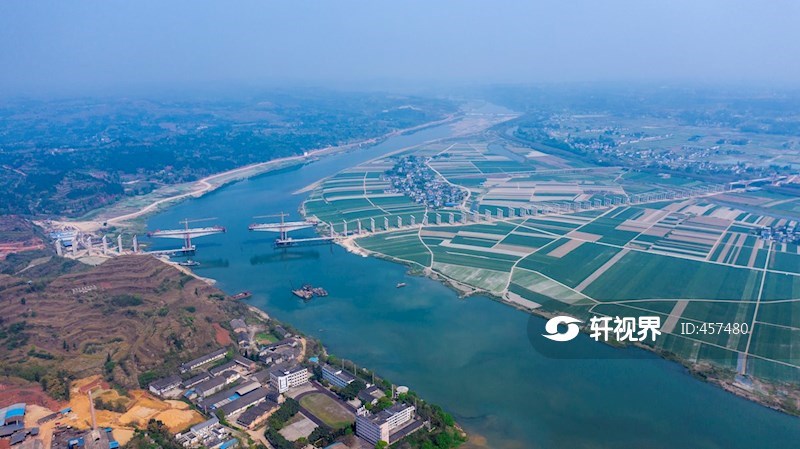 航拍双江镇涪江航电工程 图片 | 轩视界