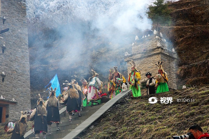 理县蒲溪乡羌族夬儒节羌寨羌族舞蹈 图片 | 轩视界
