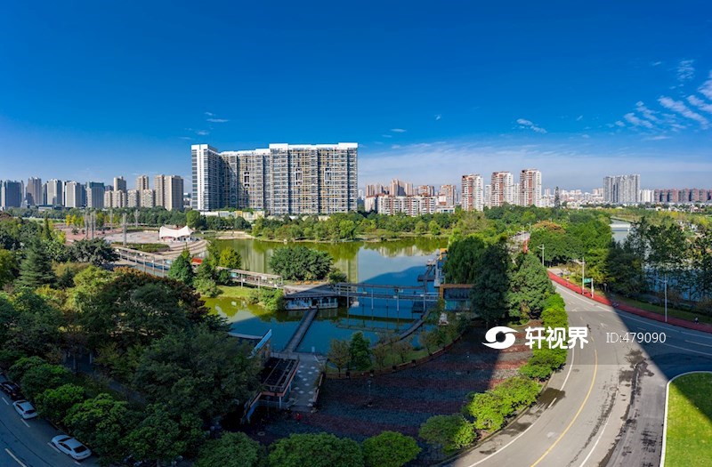 航拍温江城市风光 图片 | 轩视界