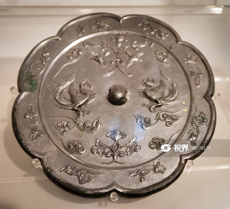 双鸾花鸟镜·唐代 图片 | 轩视界