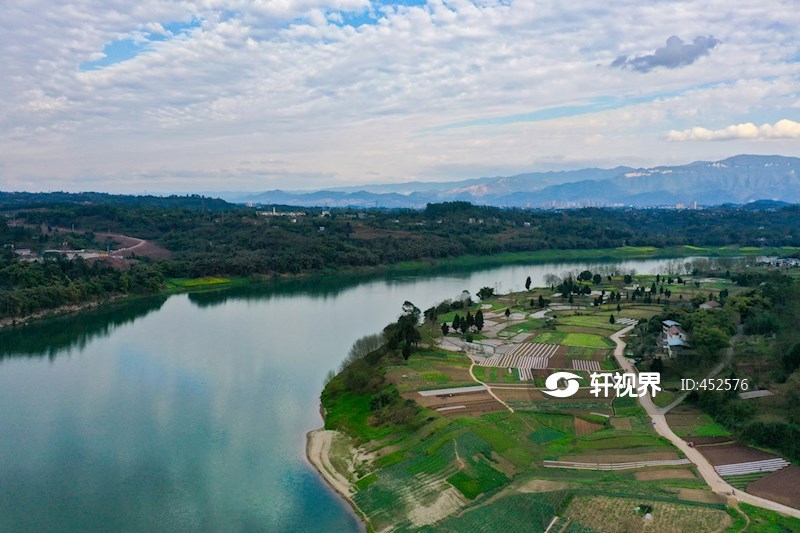 渠江春色美 图片 轩视界 