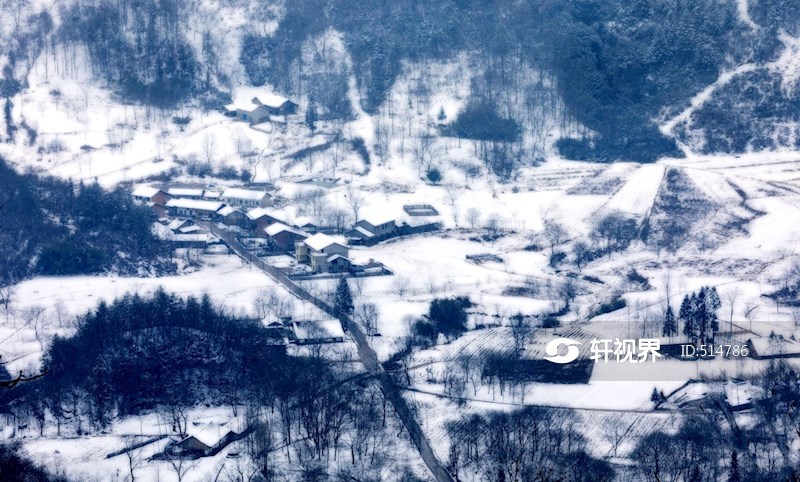 通江县空山国家森林公园雪景