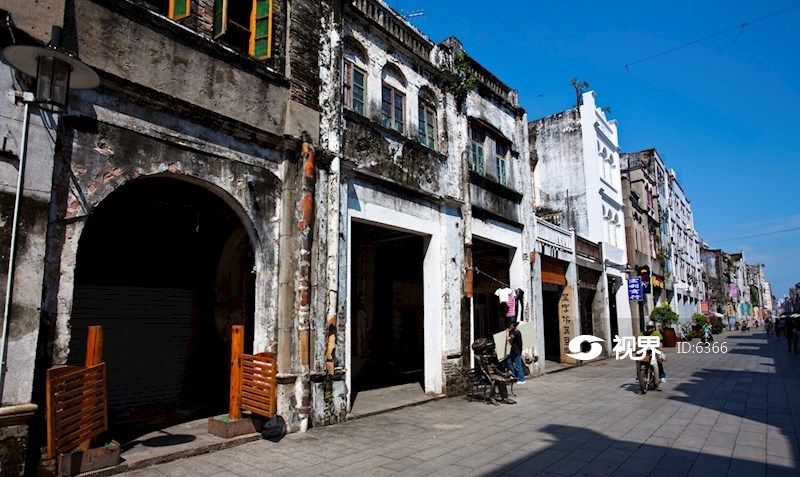 广西北海百年老街升平街街景