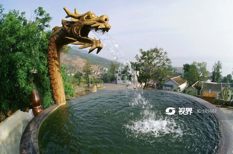 西昌观海湾的喷泉