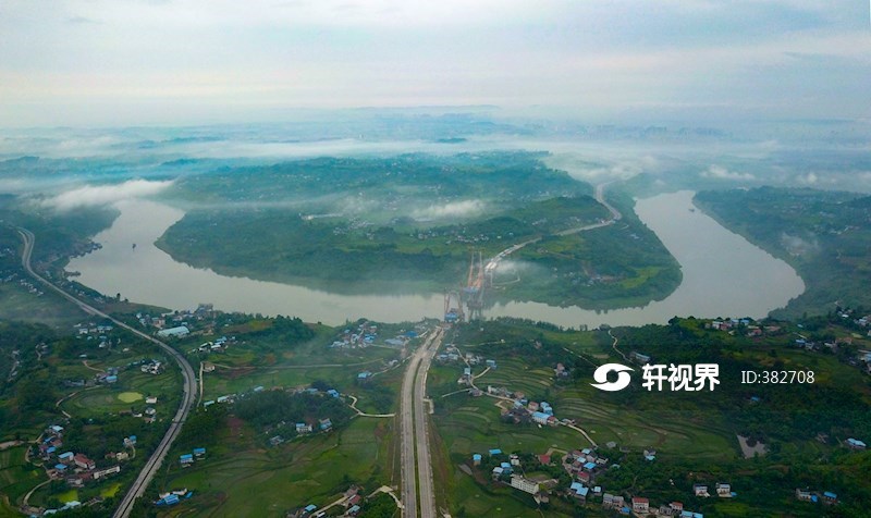 四川华蓥：千里渠江架新桥 图片 | 轩视界