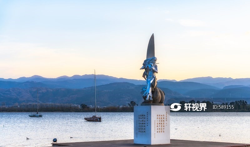 山彝族自治州西昌市邛海月亮女神塑像 图片 | 轩视界