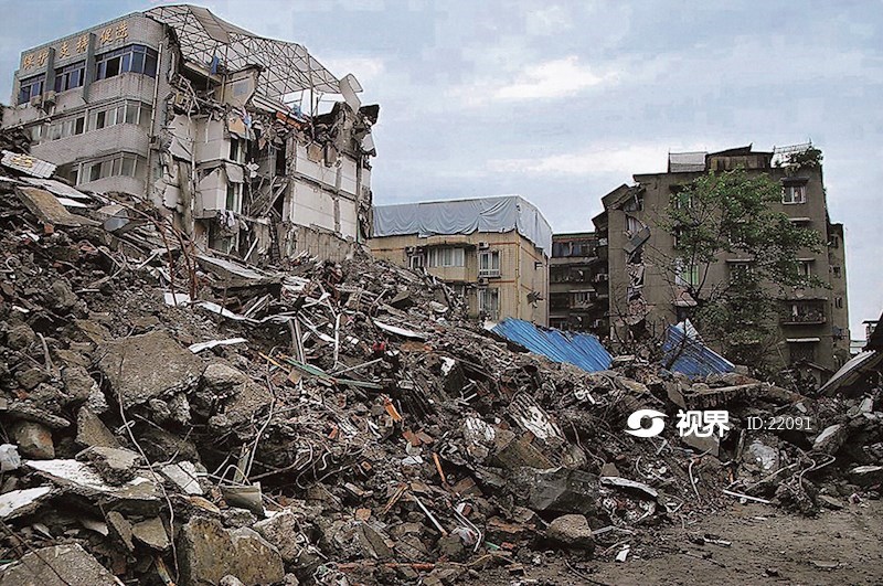 512地震都江堰市市中医医院门诊住院部灾情