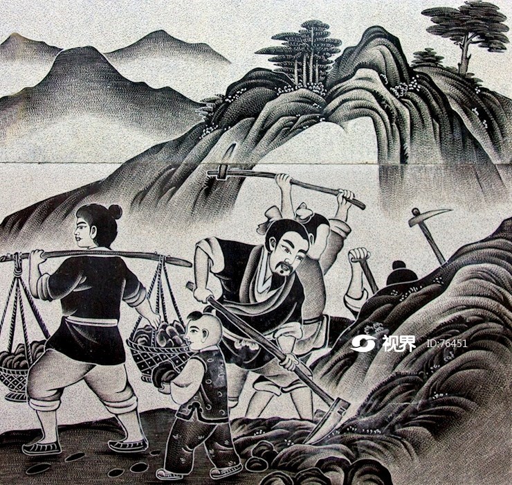 中华传统美德故事之艰苦奋斗--愚公的故事 图片 | 轩视界