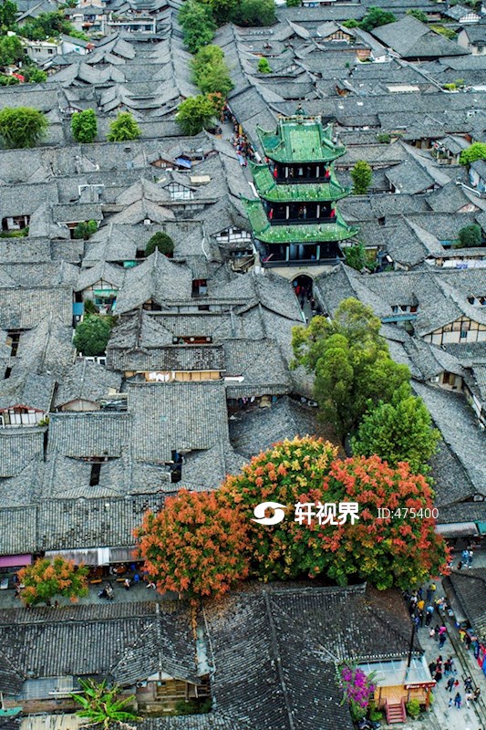 阆中古城全景全景图图片