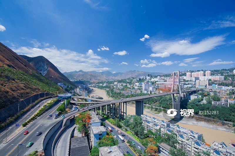 攀枝花炳草岗大桥全景