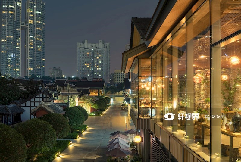 成都太古里商业区夜景 图片 轩视界 