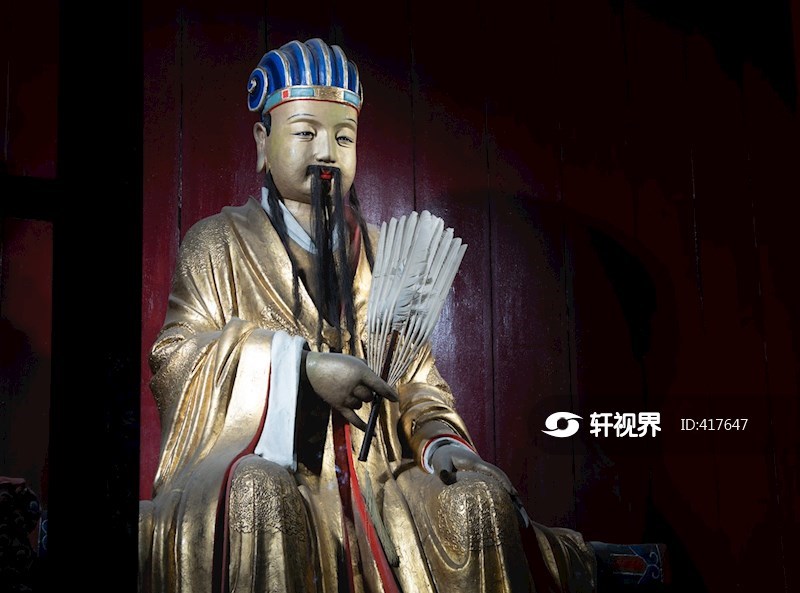 成都武侯祠内的诸葛亮塑像 图片 轩视界