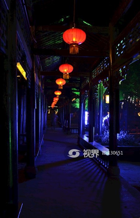 黄龙溪古镇真龙街夜色