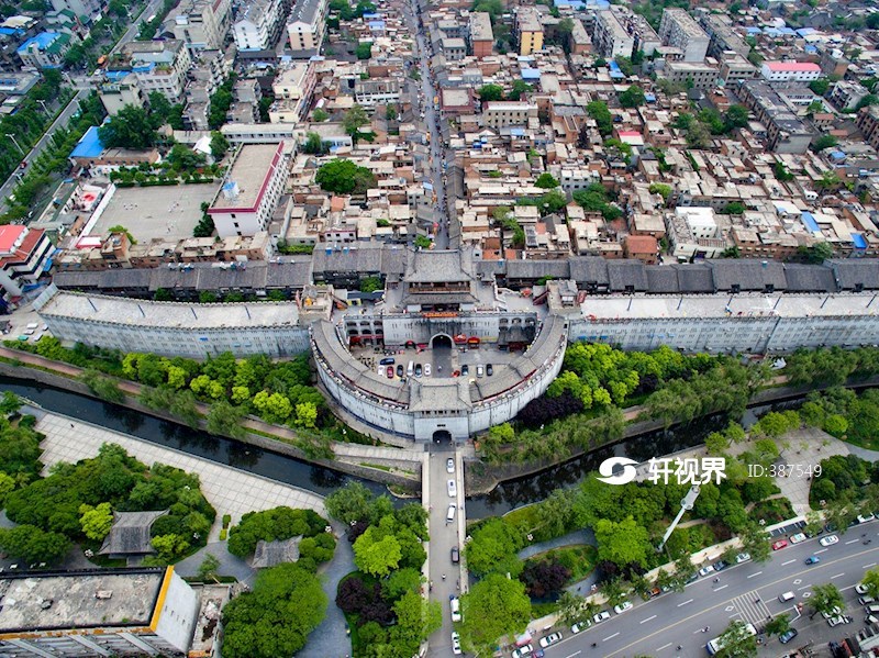 航拍洛阳古城区丽景门 图片 | 轩视界