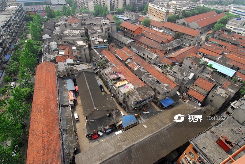 成都五块石片区五十年代的红砖房