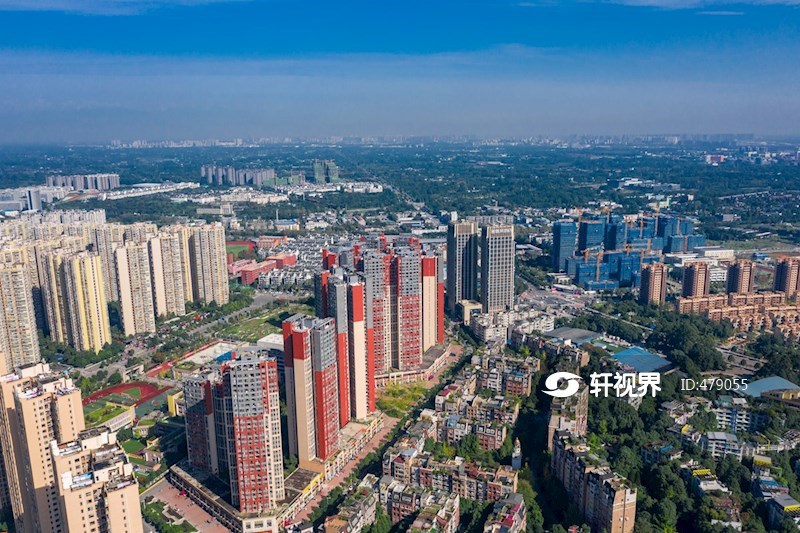 航拍温江城市风光 图片 | 轩视界