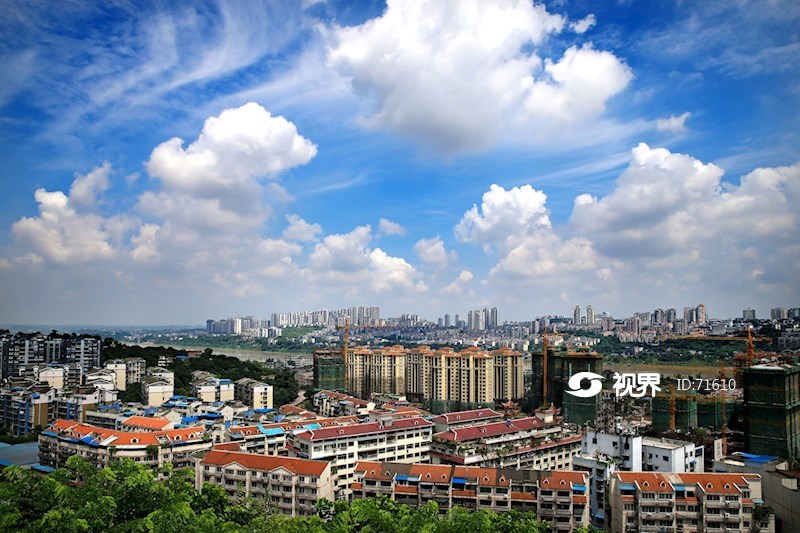 泸州蓝田重湾城市风光