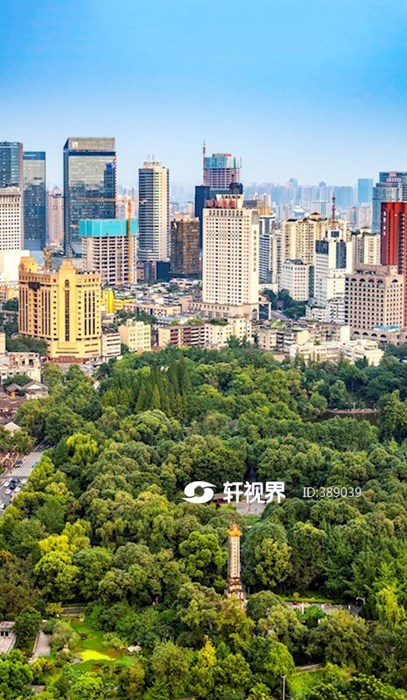 成都人民公园全景