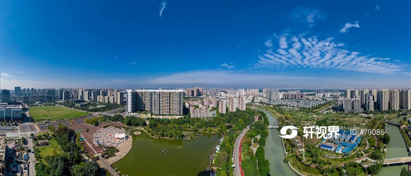 航拍温江城市风光 图片 | 轩视界