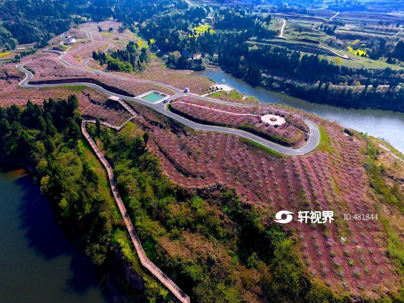 岳池白庙镇郑家村桃花岛 图片 | 轩视界