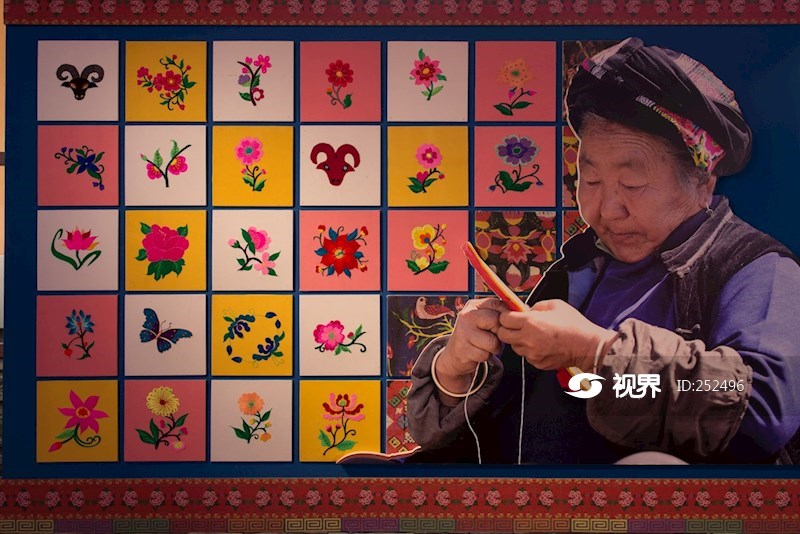 北川羌族民俗博物馆羌绣展品 图片 | 轩视界