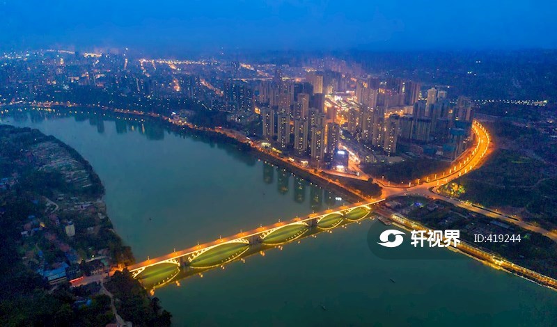 武胜县城全景 图片 | 轩视界