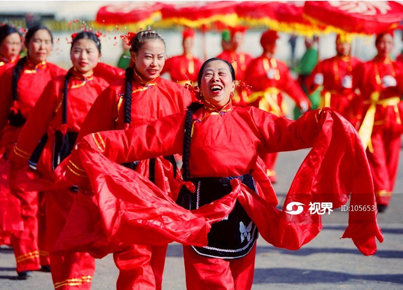 民俗表演扭秧歌