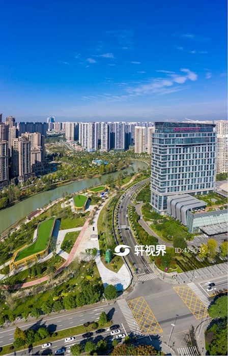 航拍温江城市风光 图片 | 轩视界